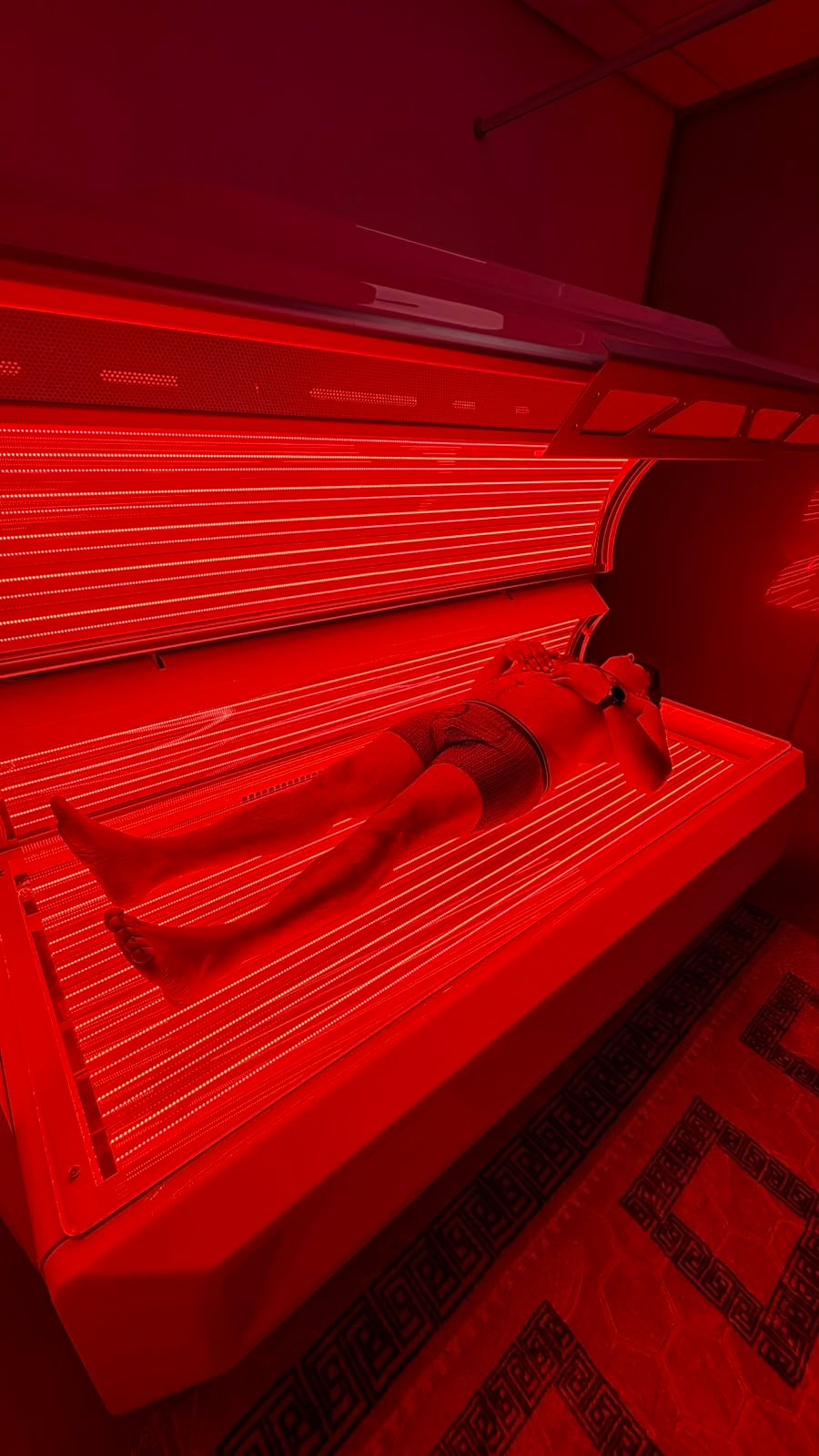 RED light therapy session at MediCentre Bolton